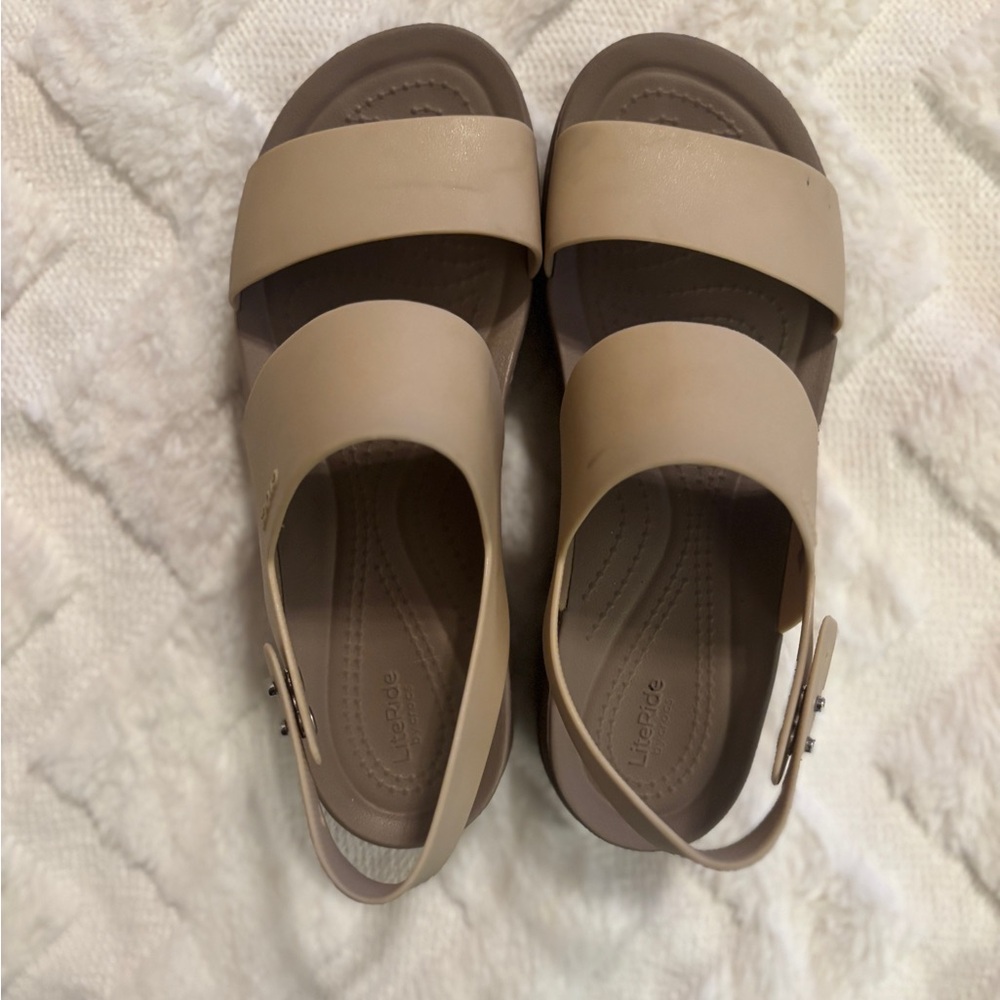 Crocs platform sandals